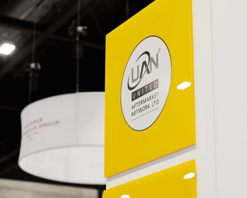UAN branding on a sign